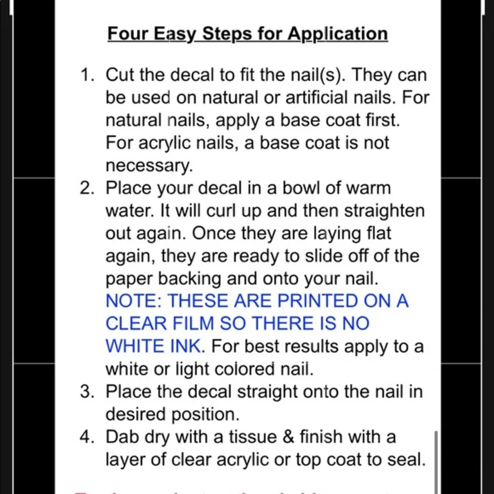 💌BO/GO$6 Beetlejuice Halloween water Transfer Nail Decals (set 2) - Picture 4 of 4